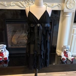 Black dress Scarlett womens 8 spaghetti strap Medium